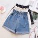Women's Clothing Thigh Thick Denim Shorts For Women Large Size Fat Mm Elastic Waist Slim Loose Wide Leg A Line Hot Pants Trendy Women_ecoleips.com