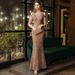 Women's Clothing New Autumn Banquet Temperament Sexy Fishtail Socialite Host Evening Dress_ecoleips.com