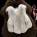 Women's Clothing Fox Fur Vest Women's Winter Vest Ladies Stitching Vest Short Fur Coat_ecoleips.com