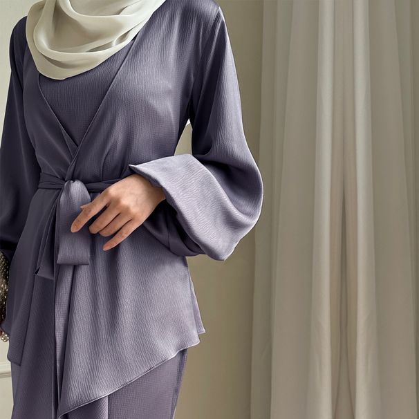 Women's Clothing Türkiye Elegant Solid Color Two piece Set LR815_ecoleips.com