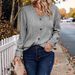European And American Cross-Border Women's Fashion Autumn Winter New Knitted Button Sweater Casual Long Sleeve_ecoleips.com