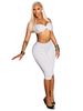 Women's Halter Neck Strapless Top And Polka Dot Print Tight Fitting Five Point Pants Two Piece Set European American Style_ecoleips.com
