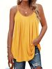 K New Women's Vest With Pleated Thin Shoulder Straps And Loose Casual Vest Straps_ecoleips.com