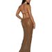 Women's Clothing American Style 3PC Bikini Set Sexy Skirt Strappy Triangle Swimwear For Vacation Beach Regular Fit Polyester_ecoleips.com