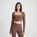 New Naked Yoga Shirt Long Sleeve Cardigan Slimming Ribbed Sports Top Women's Running Fitness Coat Hoodie_ecoleips.com