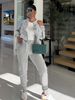 Sports Leisure Fashion Street Long Sleeve Zipper Hood Pocket Elastic Waist Drawstring Pants_ecoleips.com