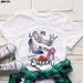 European And American Cross-border Foreign Trade Women's Clothing, High-heeled Shoe Pattern Printed Round-neck_ecoleips.com