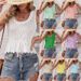Women's Clothing Spring And Summer New Vacation Waist Small Vest Short Soft Waxy Vest Female_ecoleips.com