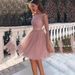 Womens Sparkly Long Sleeve High Waist Slim Fit Fashion Dress Elegant Evening Party Gown For Cocktail Banquet Formal Occasion_ecoleips.com