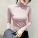 Derong Women's Underwear Top For Autumn/Winter 2026: A Stylish Long-Sleeved, Fleece-Lined Top With A Fitted Semi-High Co_ecoleips.com