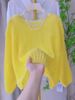 K New Arrival Soft And Sweet Laced Knit Top Women's One Shoulder Long Sleeve Lightweight Wrap Shrug. No Necklaces Or Other Accessories_ecoleips.com