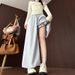 K Flower Bud Skirt For Women, High Waist, Loose And Slimming Lantern Skirt, Sweet And Versatile, Lazy And Casual Pants. No Accessories_ecoleips.com