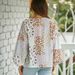 Shiying Cross-Border Hot Sale Spring New V-Neck Women, European And American Fashion Versatile Floral Print Long Sleeve_ecoleips.com