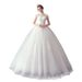 Wedding Dress New Bride Slim Stand Collar Flower One ShoulderLace Wedding Dress_ecoleips.com