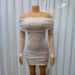 Sexy Long Sleeved Solid Color Hip Dress For Women Style_ecoleips.com