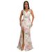 Women's Clothing Sexy Suspender V Neck High Slit Sequin Dress Velvet Beaded Print Long Skirt For Women_ecoleips.com
