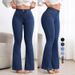 High-Waisted Stretch Slim Fit Flared Jeans for Women Hip Lifting Slightly Flared Pants Ready Stock New Arrivals_ecoleips.com