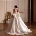 Women's Clothing Light Luxury High End Satin Wedding Dress Simple Sexy Front Slit Bride Out Of The Veil Classic Halter Neck Evening Dress_ecoleips.com