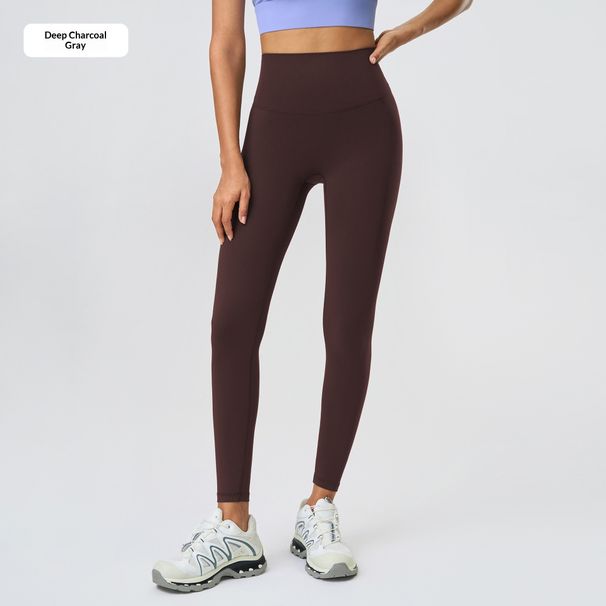 Pilates Yoga Pants Women's Elastic Tight Cropped Pants, High Waist, Butt Lifting, Nude Feel Sports Fitness Pants D25085_ecoleips.com