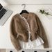 "Elegant Winter Sweater For Women – Lace Trim, Waist-Cinching Design, Soft Fur Knit (One Size Fits Most)"_ecoleips.com