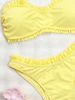 Women's Clothing Women's Push Up Two Piece Swimsuit European American Style Triangle Bikini Tight Fitting Sexy_ecoleips.com