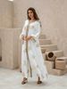 European And American Cross-Border Bestseller Muslim Women's Evening Gown, Floral Gold Foil Abaya Long Robe, Elegant Party Dress_ecoleips.com