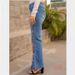Women's Flared Bootcut Jeans | Mid-Rise Retro Denim Pants | Vintage Wash Stretch Comfort Fit (Xs-4xl)_ecoleips.com