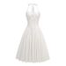 Cross-Border New High-End European And American Women's Fashion Sexy Halter Floral Dress Long Slim Vacation Style Gown_ecoleips.com