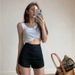 2025s Spicy Girl Tight Elasticity Bodycon Dance Denim Ultra Shorts Women Summer High Waist Slimming Leg-Lengthening A-Line Hot_ecoleips.com