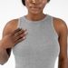 Elegant Ribbed Sleeveless Bodycon Dress - Slim Fit Stretchy Modal Blend For Women, Mid-Length Casual & Party Wear (Black/White/Silver Gray)_ecoleips.com