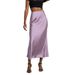 Aria Basics Aria Basics Cross-Border Women's Clothing Wholesale European And American Style Elegant Large Hem Silky Satin Skirt Slimming Flowing_ecoleips.com