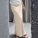 DiYun European And American Elegant Solid Color Long Skirt Women's Clothing 2025 Autumn/Winter_ecoleips.com