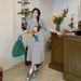 Summer Cartoon Print New Trend Loose Short Sleeve Comfortable Women Maternity Dress_ecoleips.com