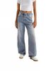 Relaxed Fit High Waist Wide Leg Jeans For Women - Vintage Washed Denim Pants With Stretch Comfort, Streetwear Style, Plus Size Friendly_ecoleips.com