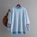 girl 2024 Autumn Winter New European And American Cross-Border Women's Fashion Mid-Length Round Neck Striped Loose Knitted_ecoleips.com