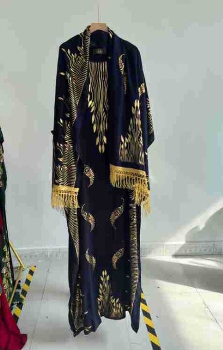 Verve Live Brocade Muslim Robe Ethnic Style Set Dress Fashion Versatile_ecoleips.com