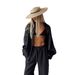 Cross-border Pants Set, European And American Style, Spring/summer Loose Long-sleeve Shirt Casual Set For Women_ecoleips.com