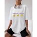 Cartoon Cute Little Yellow Duck Fun Print European And American Style Summer 100% Cotton Short Sleeve T-Shirt Elegant_ecoleips.com