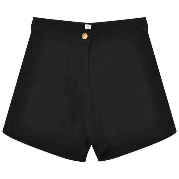 Hot Girl Black Tight Elastic Denim Super Short Shorts Women, Summer Plus Size For Plus-size Girls, High-waisted Slimming_ecoleips.com