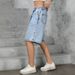 High Waisted Women's Denim Shorts Loose Fit Hip Covering Slimming American Retro Wide Leg Summer Style_ecoleips.com