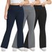 Women's Clothing Yoga Pants Slightly Flared High Waist Slim Spring And Autumn Style Flared Wide Leg Yoga Pants_ecoleips.com