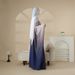 NISA Arab High Quality Women's Clothing Flash Gradient Polyester Muslim Abaya Four Piece Set_ecoleips.com