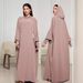 New Muslim Hooded Headscarf Long Skirt Rope Fashionable And Elegant Dress Robe_ecoleips.com
