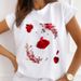 Wholesale Cross-border Women's Clothing White Plus-size Round-neck Urban Girl T-shirt_ecoleips.com