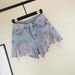 Women's Clothing Fashion Women's Shorts Ripped Tassel Chain Sexy Denim Shorts Women_ecoleips.com