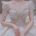 New 2025 Summer French Retro Style Wedding Dress High Quality plus Size with Train for Foreign Trade Arriving Soon_ecoleips.com