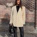 Spring Summer Women's Jacket Personalized Street Vintage Deep V Rivet Inlaid Suit Jacket_ecoleips.com