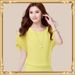 Spring New Plus Size Clothing Fat Mm Summer Short Sleeve Women's T-shirt Loose Slimming Chiffon Shirt Top Women_ecoleips.com