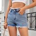 Women's Clothing Washed Hot Girl Raw Edge Denim Shorts Hot Pants Trend_ecoleips.com