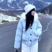 girl Korean Style Fur Collar Hooded Parka Cotton Winter New Fashionable Loose Fit Versatile Puffer Jacket For Petite Women_ecoleips.com